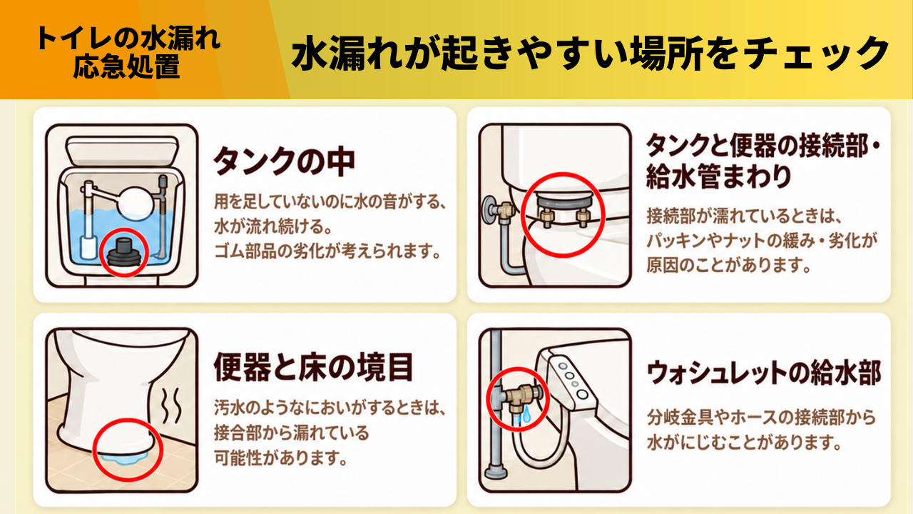 トイレ水漏れ